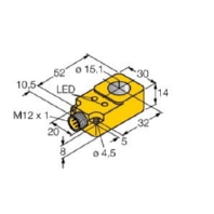 BI15RQ14AP6X2H1141 - Inductive proximity switch 15mm BI15RQ14AP6X2H1141