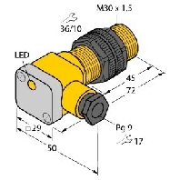 BI10-P30SK-Y1X - Inductive proximity switch 10mm BI10-P30SK-Y1X