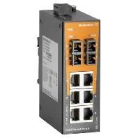 Weidmüller IE-SW-EL08-6TX-2SC Industriële Ethernet switch 8 poorten 100 MBit/s <