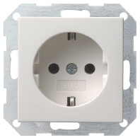 018003 - Socket SCHUKO SK System 55 pure white, 018003 - Promotional item