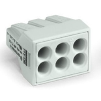 773-496 (50 Stück) - Junction box terminal 6-pin 0.75-2.5qmm Ex e II light gray 773-496