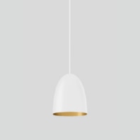 50956.4K3 - LED pendant light velvet white/brass 3000K 50956.4K3