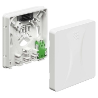 4252002 (50 Stück) - LC-Duplex Optic data outlet white, 4252002 - Promotional item