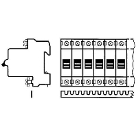 SZ-KS 1/56 - Phase busbar 1-p 12mm² 988mm SZ-KS 1/56