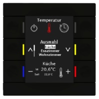 BE-BZS8606.01 - KNX Central Operation Unit Smart 86 with colour display, Black matt BE-BZS8606.01