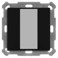 BE-TA550206.02 - KNX Push Button 55 2-fold, Black matt BE-TA550206.02