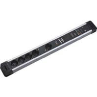 330.107 - Socket outlet strip black 330.107