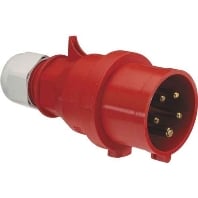 225 - CEE plug 16A 5p 6h 400 V (50+60 Hz) red 225