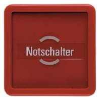 1295 - Cover plate for switch/push button red 1295