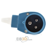 578101 - CEE plug 16A 3p 6h 230 V (50+60 Hz) blue 578101