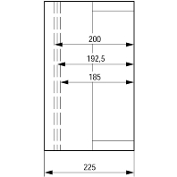 CI44E-200 - Distribution cabinet (empty) 375x375mm CI44E-200