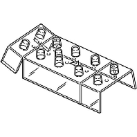 H-K150/5 - Cover cap for rail terminal bar H-K150/5