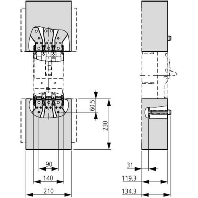 NZM3-XKSAV - Cover for low-voltage switchgear NZM3-XKSAV