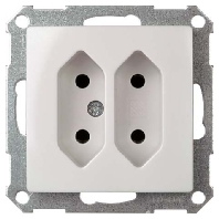 275910 - Socket outlet (receptacle) cream white 275910