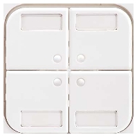 203324 - Cover plate for switch/push button white 203324