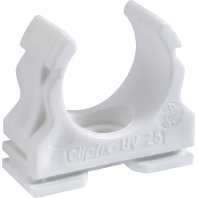 clipfix-UV 32 ws (50 Stück) - Clamp for cable tubes 32mm clipfix-UV 32 ws