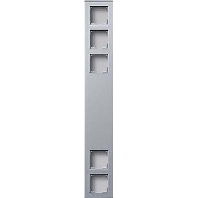 136526 - Surface mounted housing 5-gang aluminium 136526