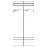 ZK32P3K - Meter panel 2 kWh-meters 0 rows ZK32P3K