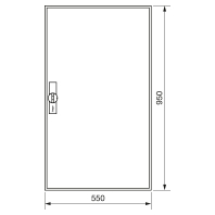 ZB22ES - Empty meter cabinet IP44 950x550mm ZB22ES