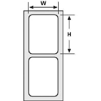 TAG73TD1-1204-SR - Labelling material 25,4x50,8mm TAG73TD1-1204-SR