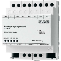 2204.01 REG AM - EIB, KNX analogue actuator 4-fold for converting EIB, KNX telegrams to analogue signals, 2204.01MDRCAM