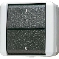 803 W - 3-pole switch surface mounted grey 803 W