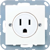 A 521-15 WW - Socket outlet (receptacle) NEMA white A 521-15 WW