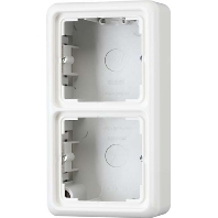 CD 582 A GR - Surface mounted housing 2-gang grey CD 582 A GR