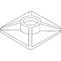 1718/25 (100 Stück) - Mounting element for cable tie 1718/25