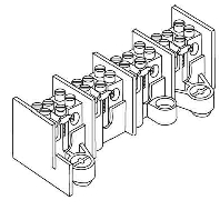 2645/1 - Power distribution block (rail mount) 2645/1