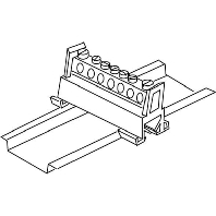 651N/15 - Power distribution block (rail mount) 651N/15