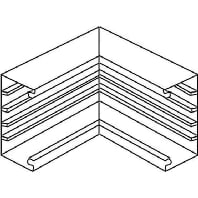 BI1308.3 - Inner elbow for device mount wireway BI1308.3