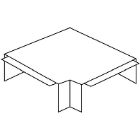 W6060.8 (2 Stück) - Flat bend for cable duct 60x62mm W6060.8