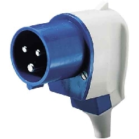 1411 - CEE plug 16A 3p 6h 230 V (50+60 Hz) blue 1411