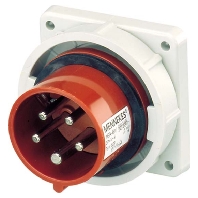 829 - Mounted CEE-plug 16A 5p 6h 829