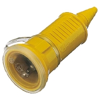 10845 - Schuko coupler plastic yellow 10845