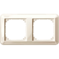 388244 - Frame 2-gang cream white 388244