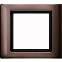 400115 - Frame 1-gang brown 400115