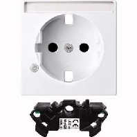 MEG2333-0325 - Socket outlet (receptacle) white MEG2333-0325