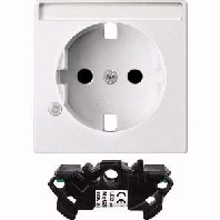 MEG2333-0419 - Socket outlet (receptacle) white MEG2333-0419