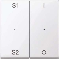 MEG5228-0325 - Cover plate for switch/dimmer white MEG5228-0325