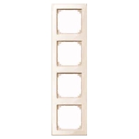 478444 - Frame 4-gang cream white 478444