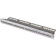 TN EDATmod-MP24-Edst - 24-Port Panel E-DAT Module 1U populated, stainless steel, TN EDATmod-MP24-Edst