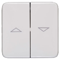 776214 - Cover plate for switch/push button white 776214