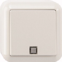 MEG3160-8719 - EIB, KNX push button 1 change-over contact white, MEG3160-8719