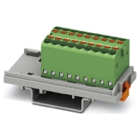 PTFIX 18X1,5-NS35 GN (20 Stück) - Feed-through terminal block 21,6mm 17,5A PTFIX 18X1,5-NS35 GN