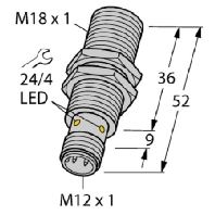 BI5-M18-Y1X-H1141 - Inductive proximity sensor 5mm BI5-M18-Y1X-H1141