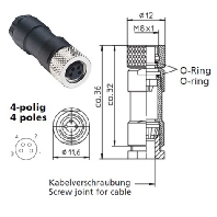 RKMC 4 (10 Stück) - Passive sensor-actuator distributor RKMC 4