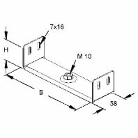 RTU 60.100 - Wall- /ceiling bracket for cable tray RTU 60.100