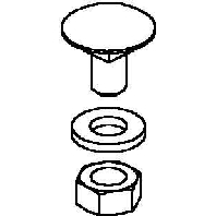 FLM 8X16 F - Carriage bolt M8x16mm FLM 8X16 F